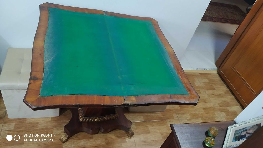 Mesa de Jogo (Rara) Madeira Antiga  - NEGOCIÁVEL