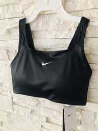 Nike stanik sportowy biustonosz M top koszulka bluza czarna czarny