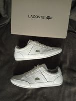 Buty Lacoste Chaymon rozmiar 44 skórzane skóra białe super męskie