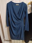 Vestido azul drapeado M/L