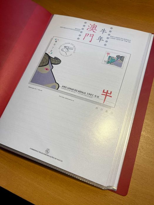 Filatelia - Pagelas Macau 1996 a 2000