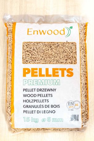 PELLET Drzewny Enwood Certyfikat EN plus A1 PL086 Sosnowy