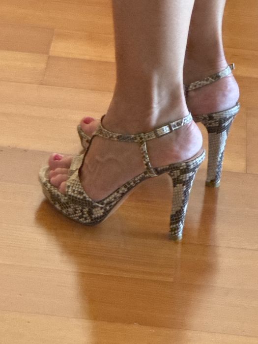 Sandalias Prof pele cobra