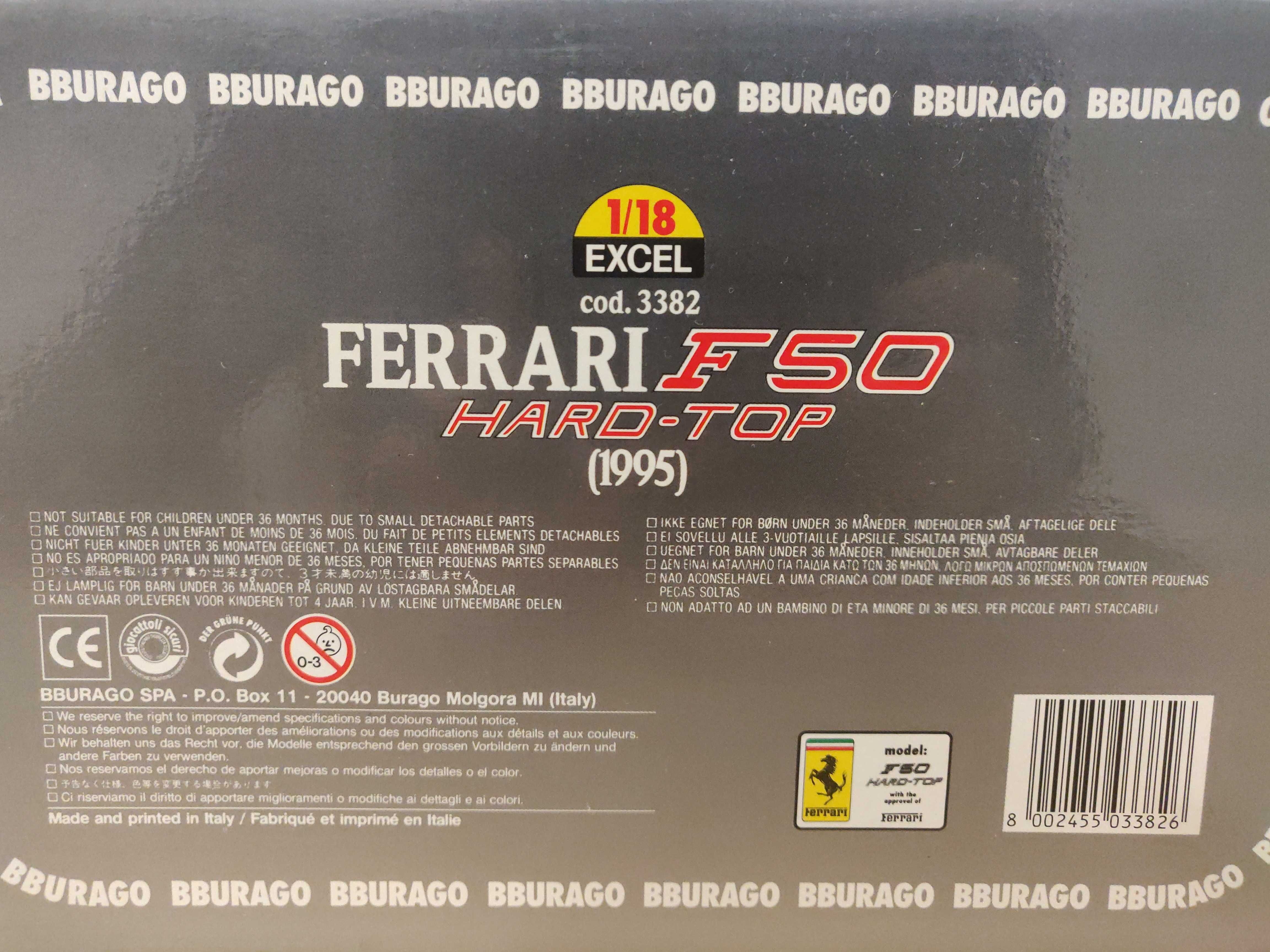 Ferrari F50 Hard-Top (1995) 1:18 - Bburago