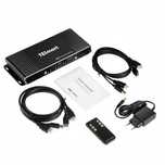 Przełącznik KVM switch 1080P 4x1 HDMI pilot IR