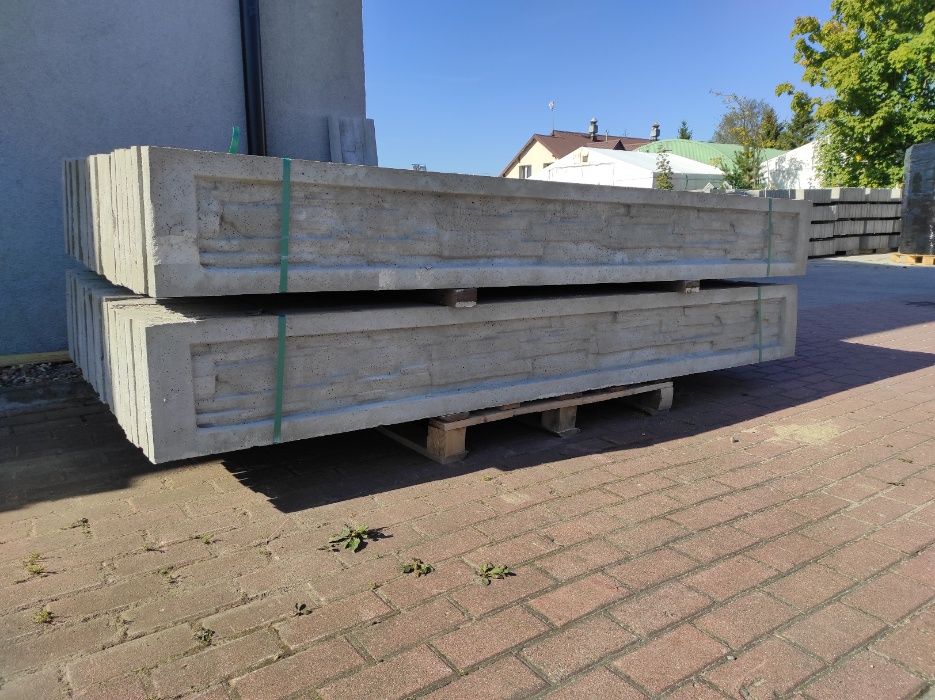 Podmurówka betonowa 30cm, ceownik, skałka, ogrodzenia, panele, montaż