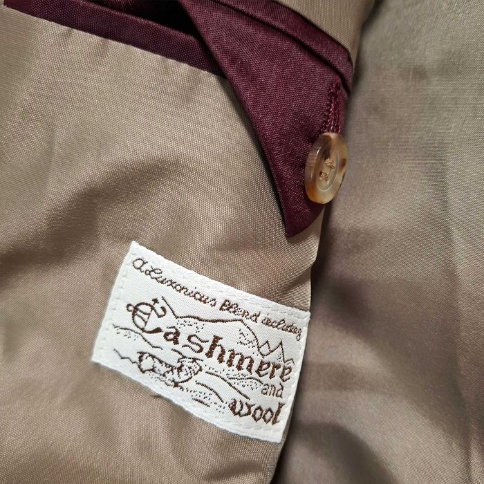 Heine Płaszcz męski Camel Wełna Kaszmir brązowy L XL 50 wełny kaszmiru