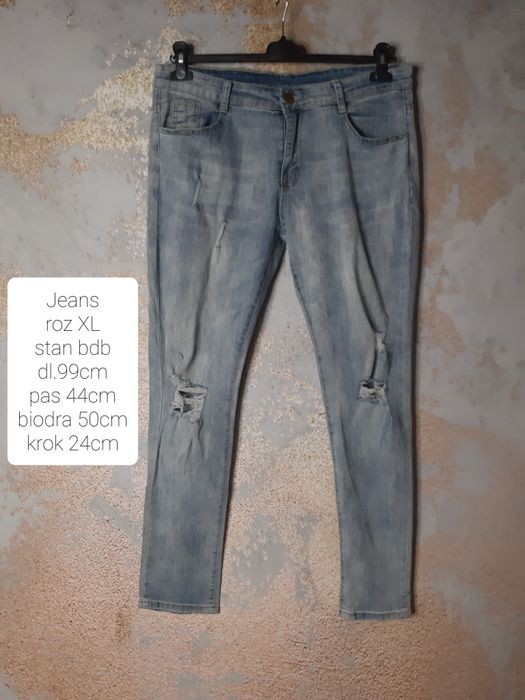 Spodnie jeans damskie roz XL
