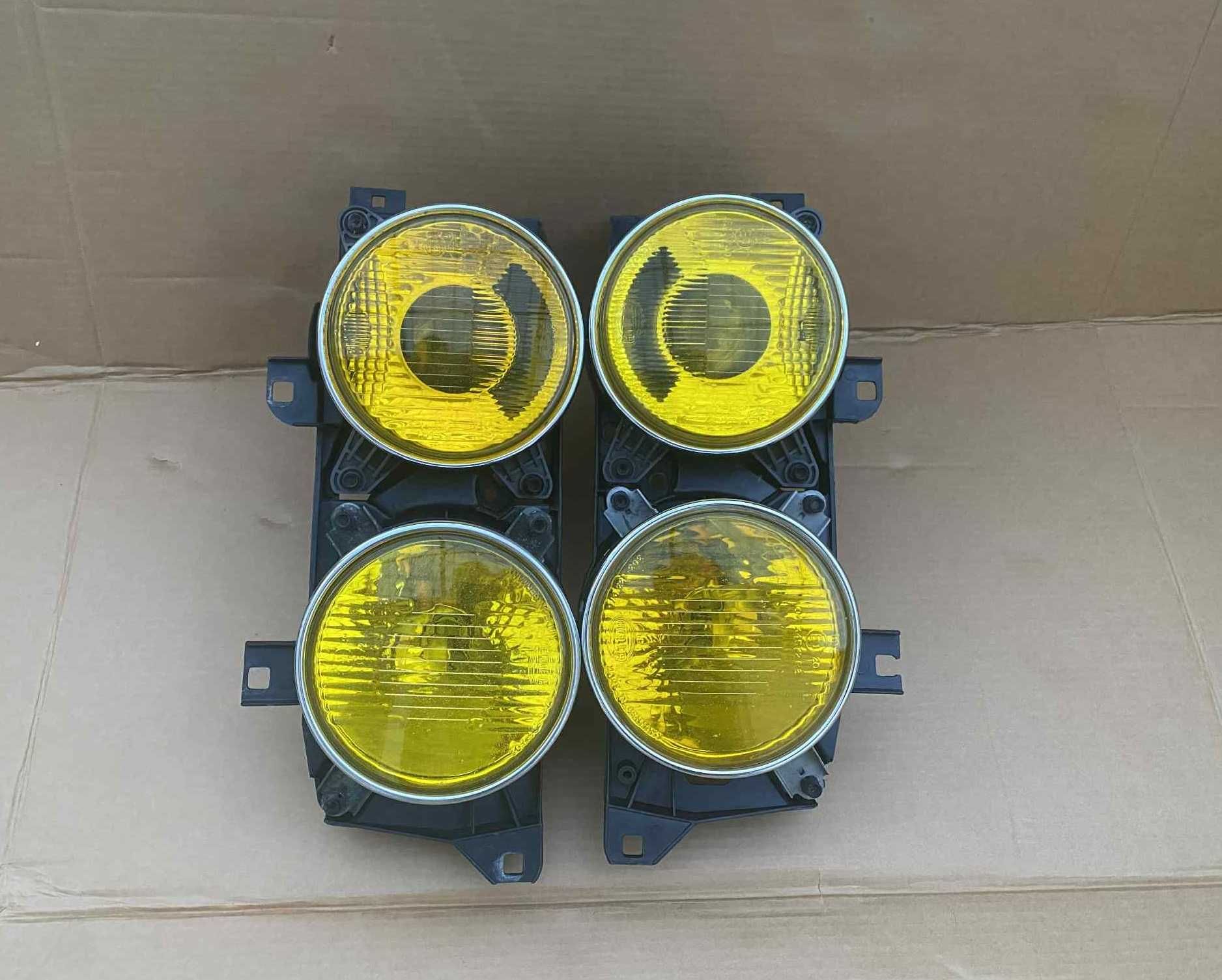 Lampy BMW E34 E32 Yellow Hella żółte Rarytas M5 Mpakiet AC Schnitzer
