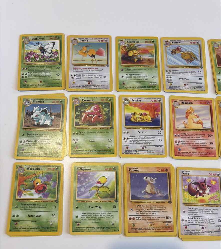 Cartas pokemon Jungles ingles