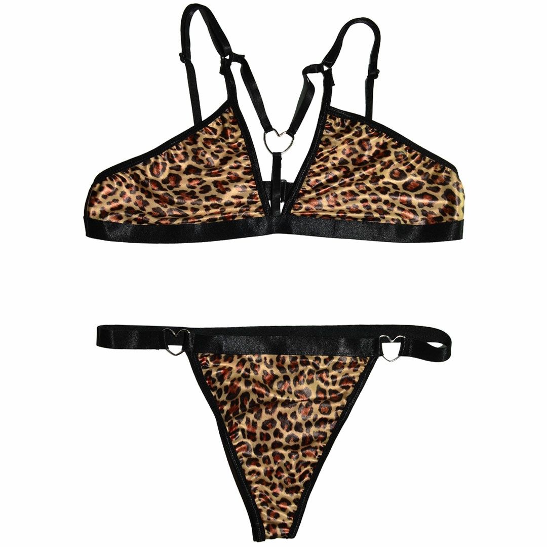 Эротический комплект леопард,нижнее,сексуальное белье,портупеи,стринги