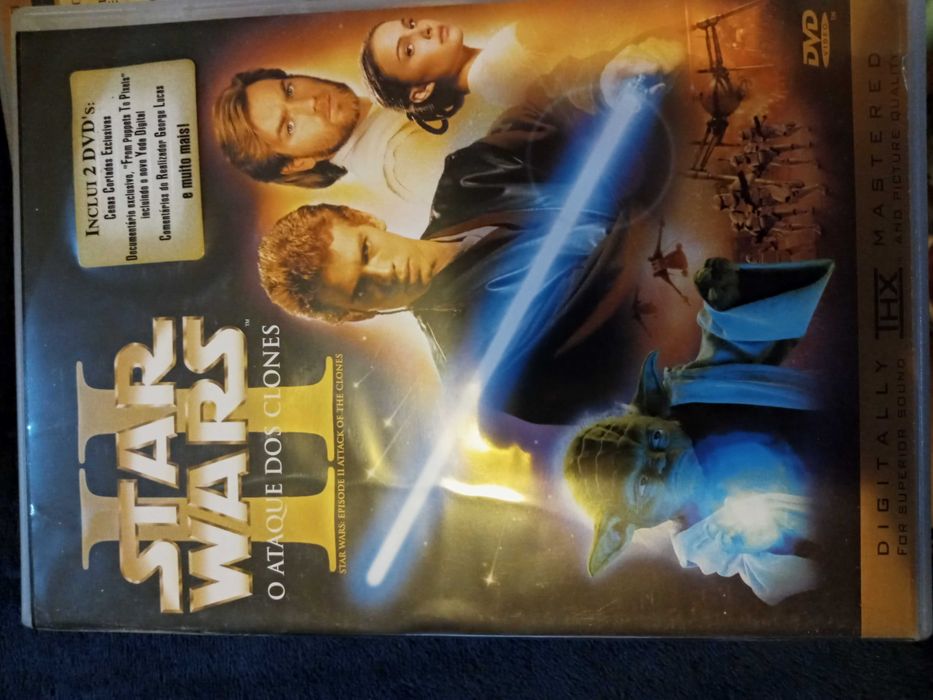 4 dvds STAR WARS ediçao especial