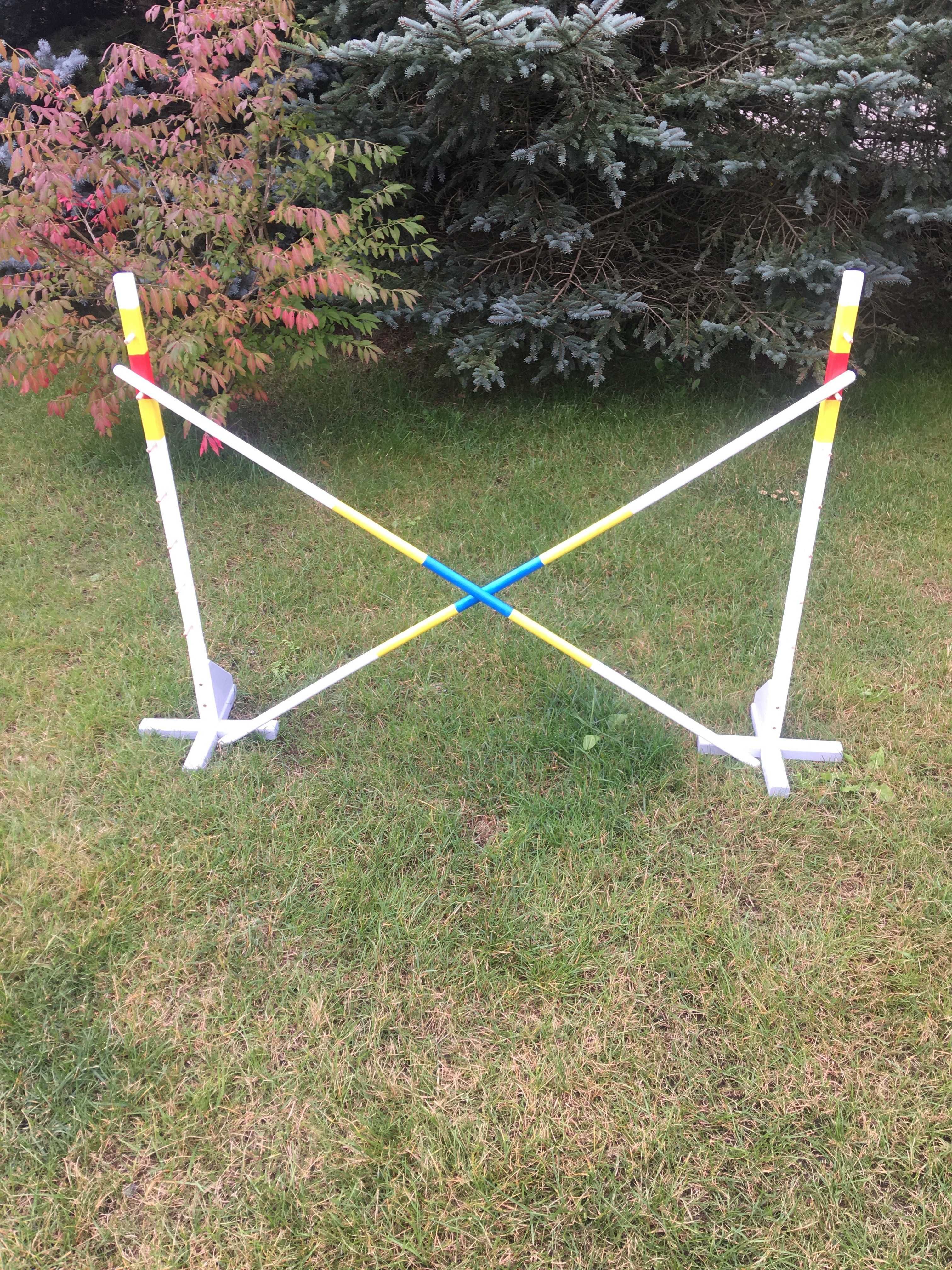Przeszkoda Hobby Horse, 30 do 100cm stacjonata, krzyżak i 2 poprzeczki