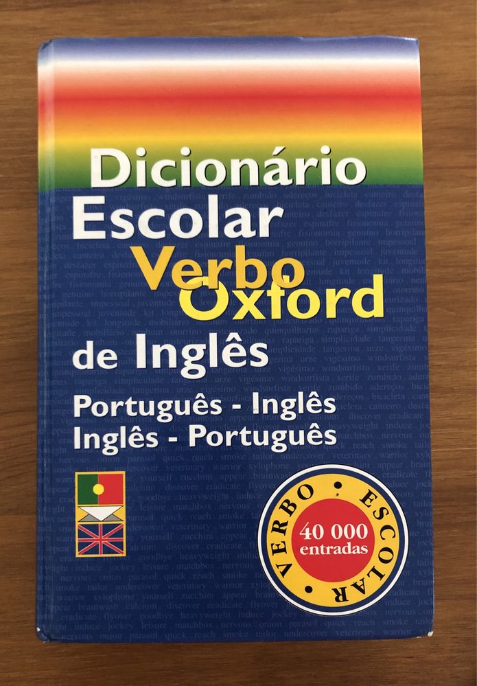 Dicionário Escolar Português-Inglês Verbo Oxford