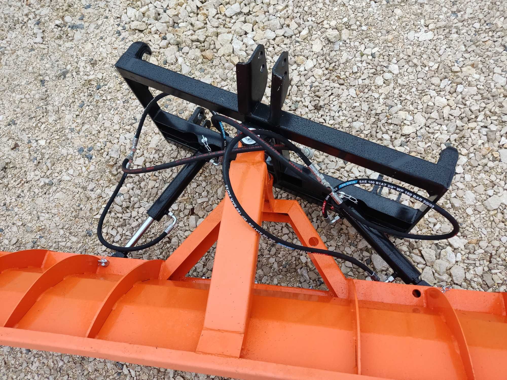 Wysokość 70 cm utwardzana guma pług do śniegu prawo lewo