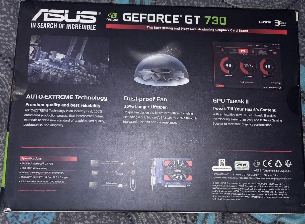 Asus GeForce GT 730 GT730-2GD3