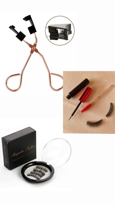 Набор Магнітні вії, щипці аплікатор для вій, магнітна підводка