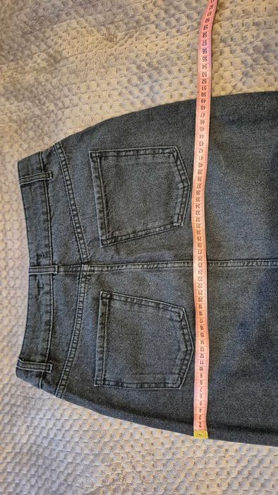 Джинсова спідниця довга чорна