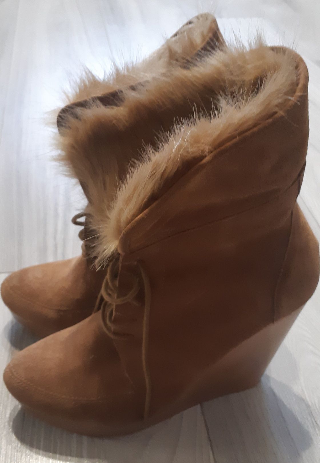 Buty botki Bershka skóra rozmiar 41