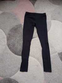 Czarne legginsy dziewczęce, na wf 146