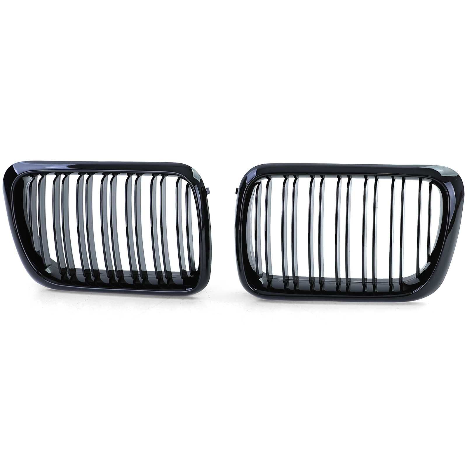 Grelha dupla para BMW Série 3 E36 1996 a 1999 Preto Brilhante
