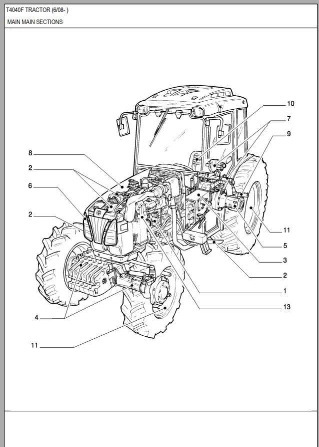 Katalog części New Holland T 4040 F