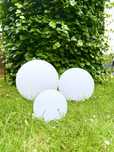 Lampy ogrodowe solarne kule duże 3 szt 40cm 30cm 20cm