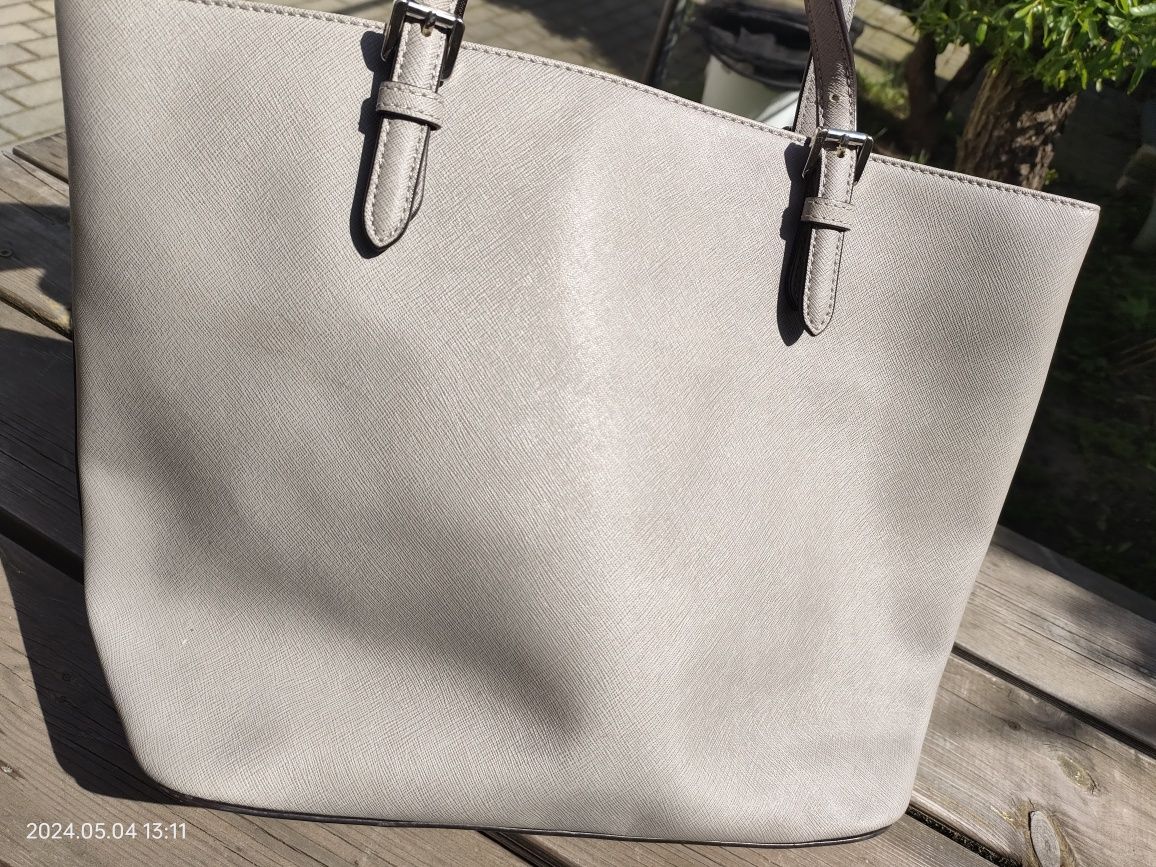 Torebka na ramię a4 Michael Kors MK szara shopper