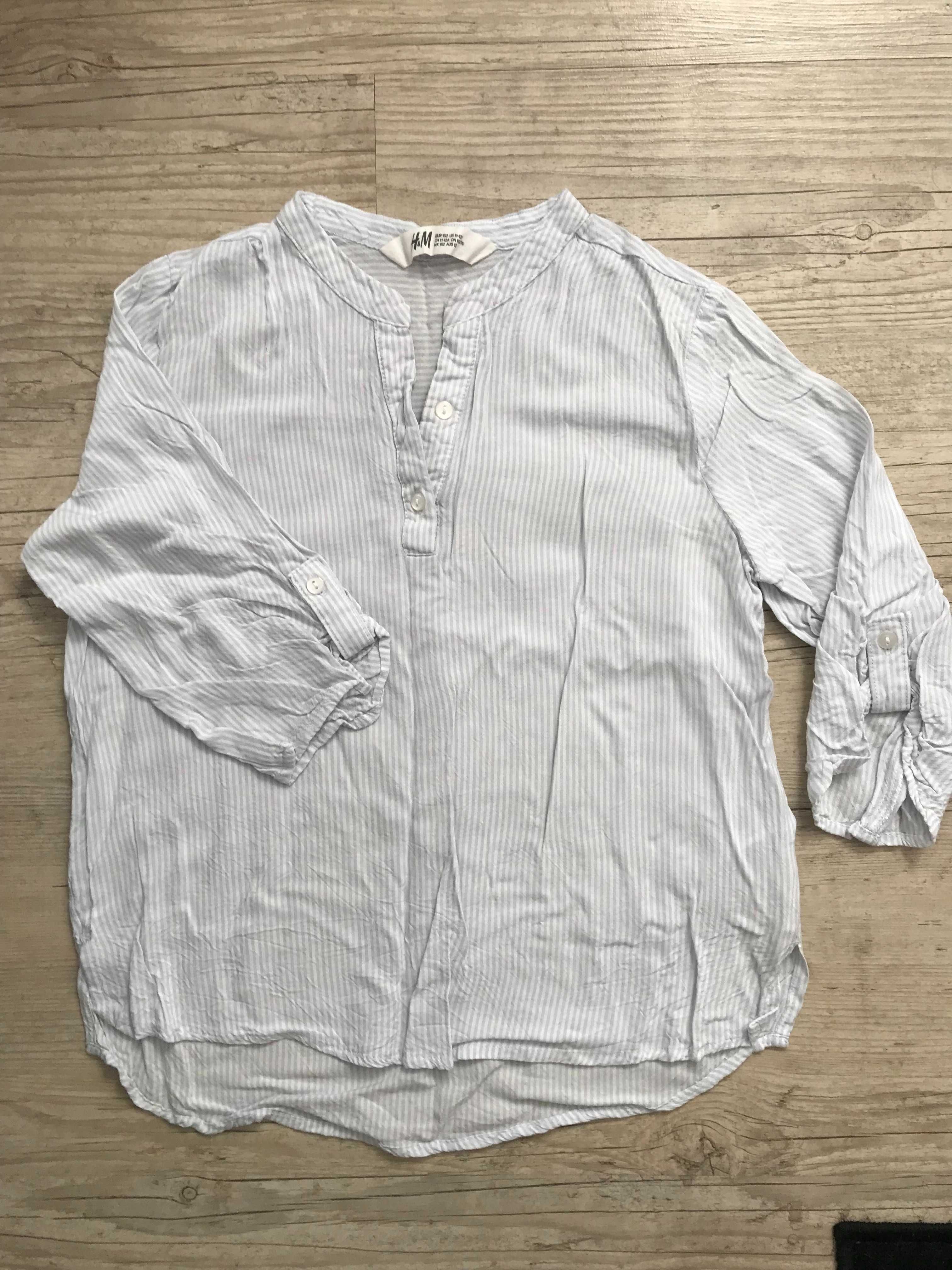 H&M dziewczęca koszula bluzka ze stójką 152cm 11-12 lat