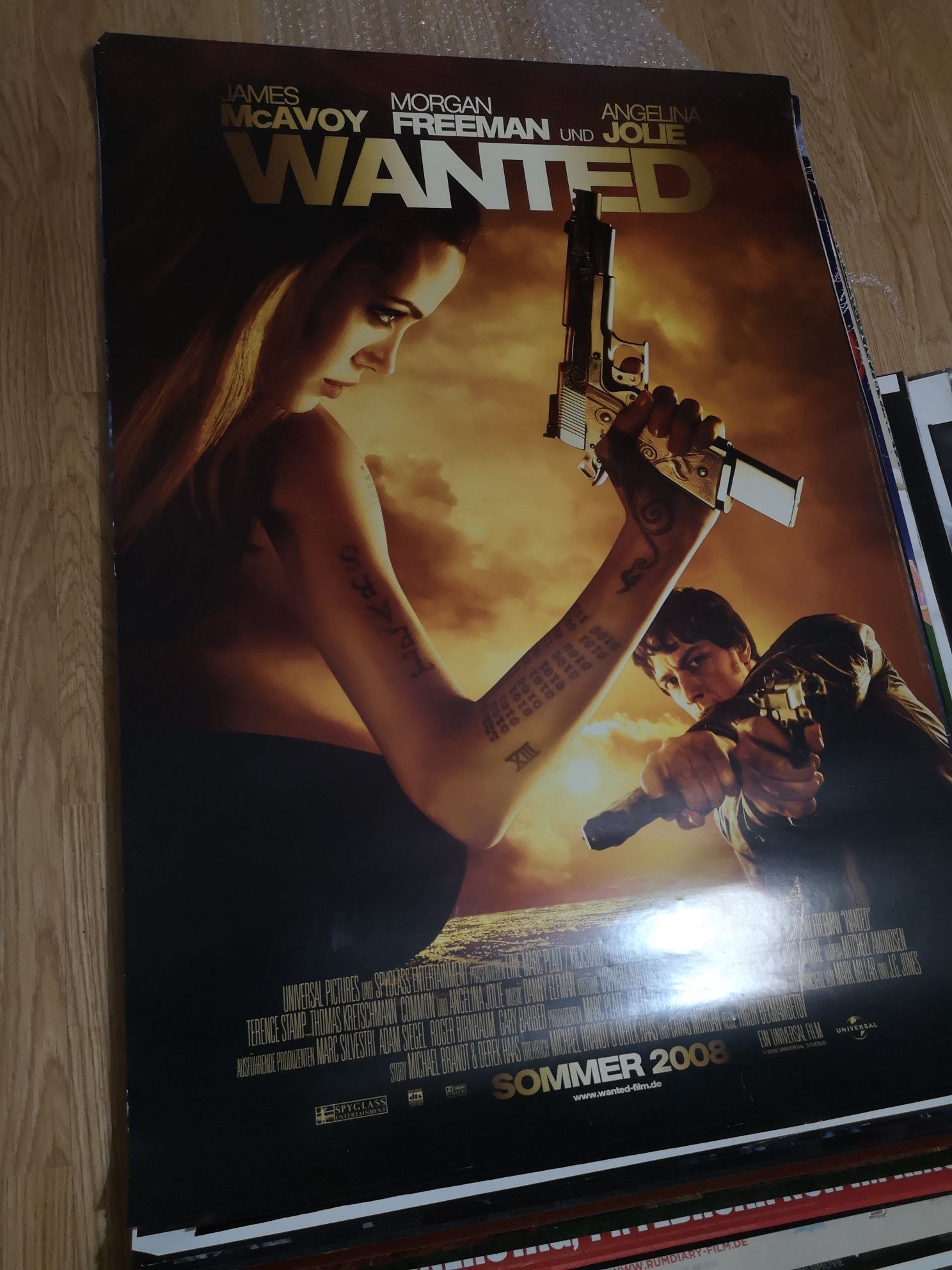 Plakat kinowy filmowy Wanted Jolie wysyłka