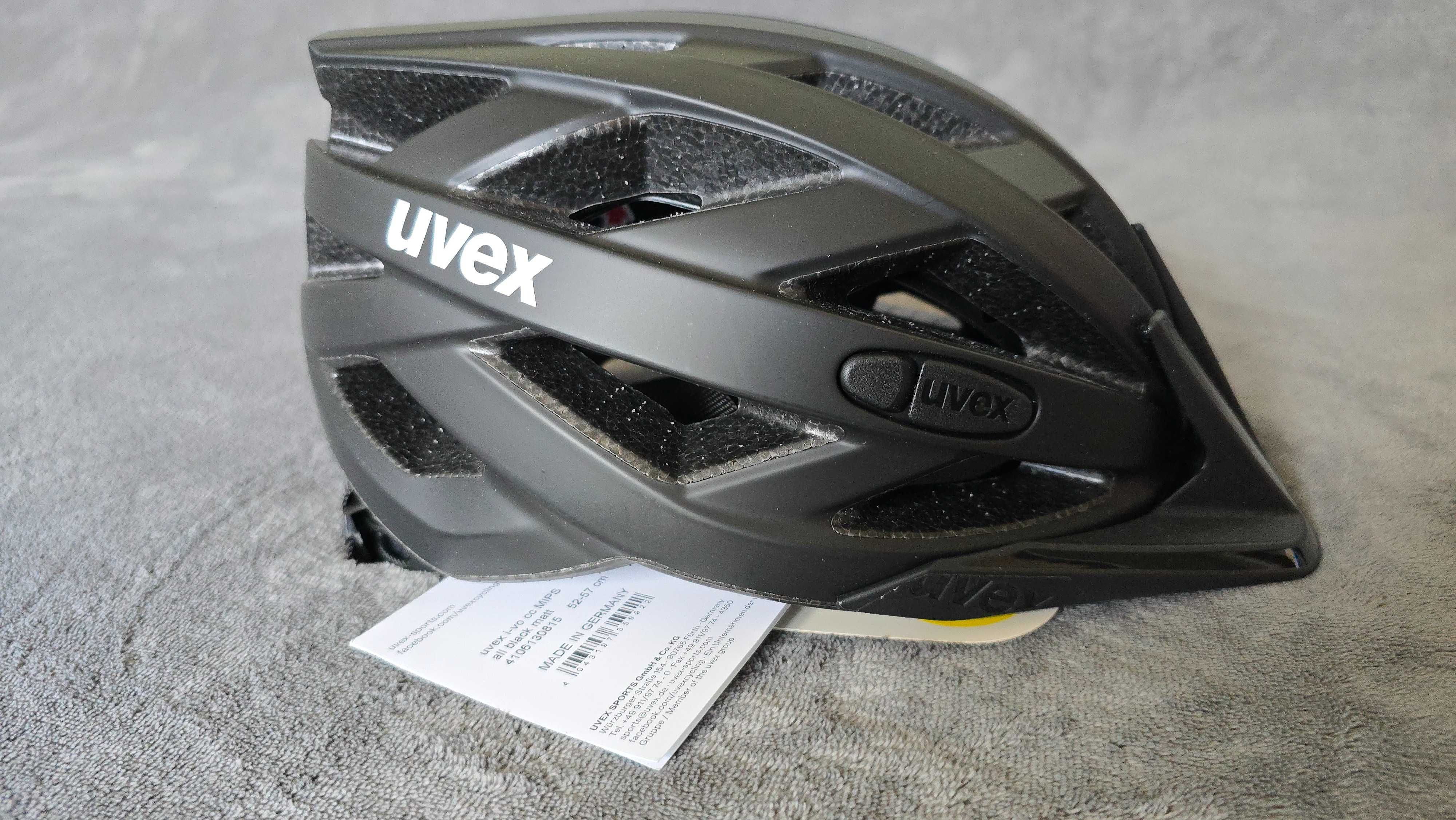 Kask mtb enduro UVEX I-VO CC MIPS czarny matt 52-57cm Ma Mikro Ryski
