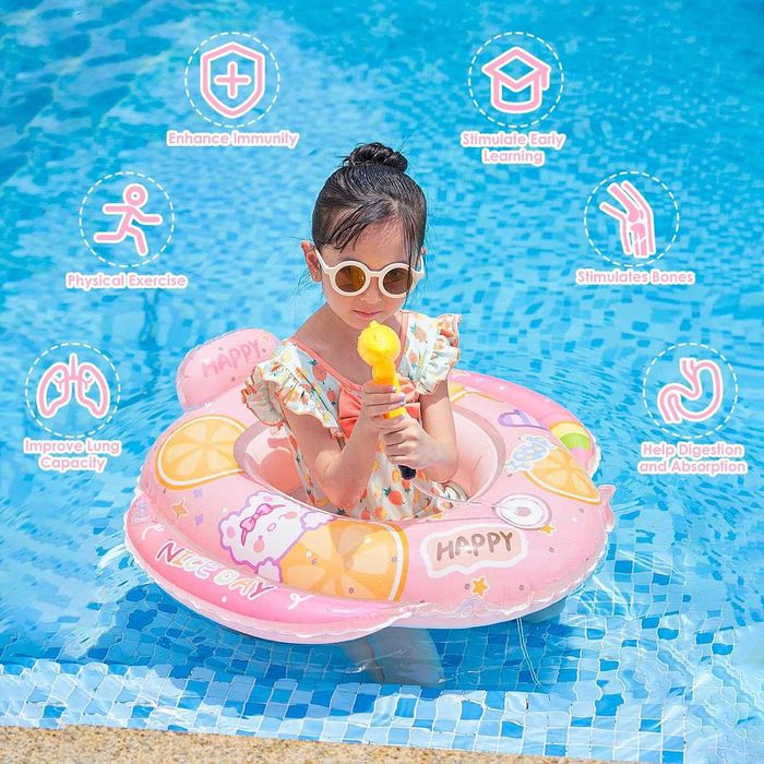 koło dmuchane fotelik dla niemowląt i dzieci z pistoletem na wodę