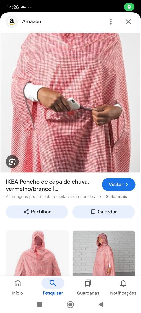 Capa para protecção da Chuva Ikea