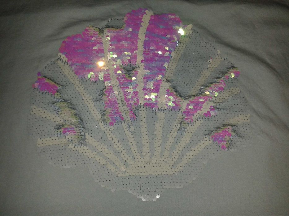 NOWA bluzka MUSZLA z cekin dwubarwnych , rozmiar 158/164