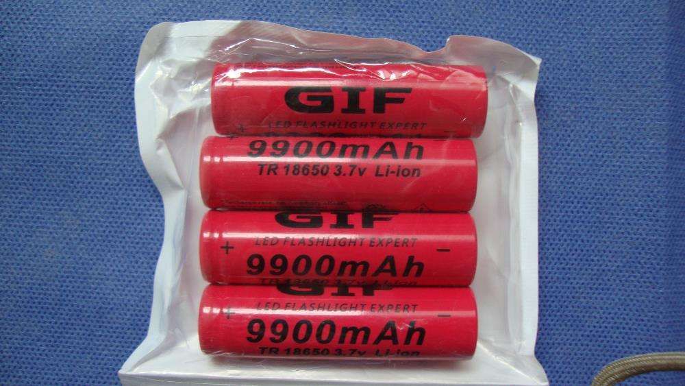 Baterias 18650 e Carregadores de 4 ou de 2 baterias
