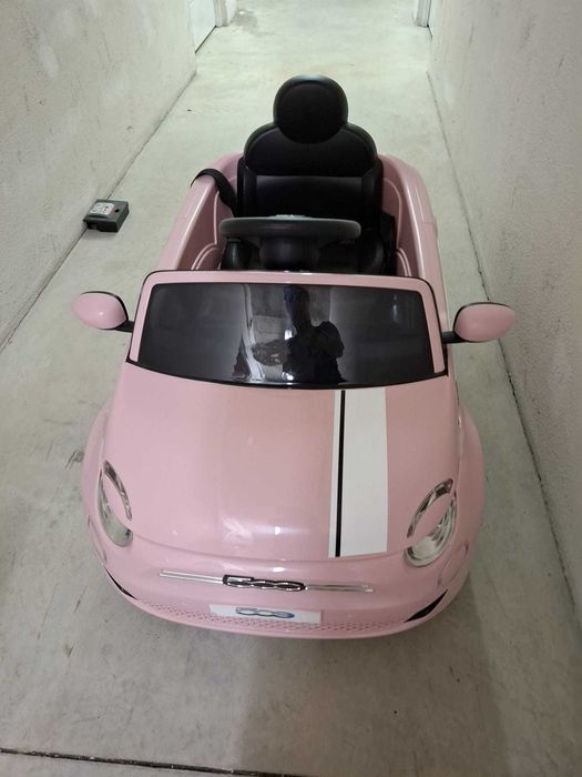 Carro Elétrico para Crianças - Fiat 500e - 12V - Rosa