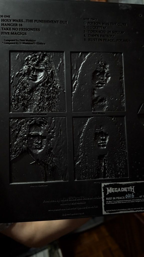 Megadeth  quadro 3D Oficial e numerado.