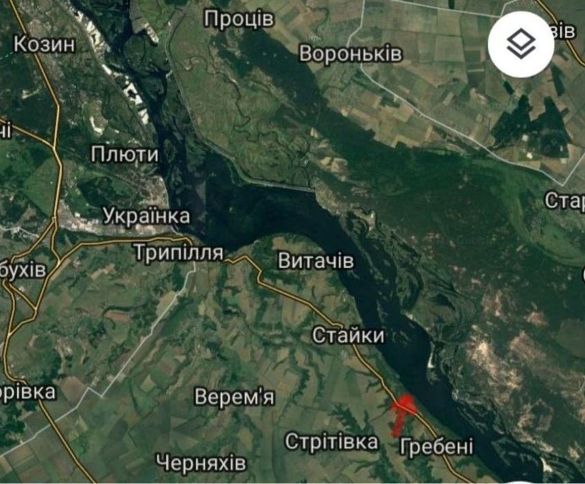 Земельна ділянка на березі Дніпра