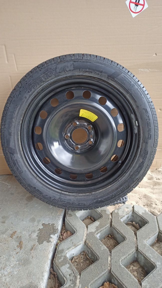 Koło felga  r17 peugeot citroen 5x108 zapas 225/50/17 pirelli pzero la