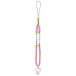 Zawieszka na telefon Hello Kitty Pearls and Beads Kitty Charm - różowa