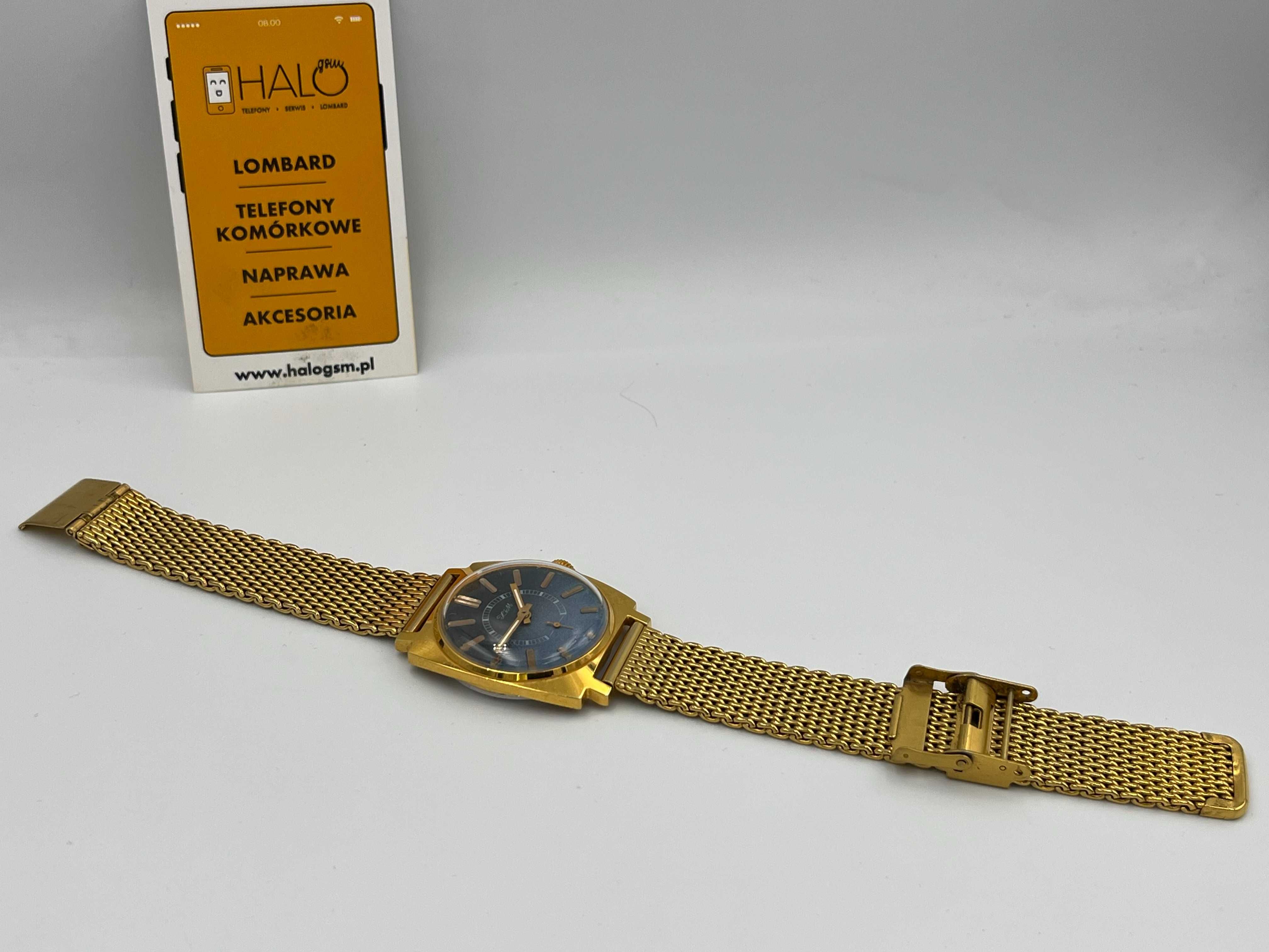 Mechaniczny złoty zegarek ZiM 33mm. AU10 ZSRR, Lombard Halo gsm Łódź