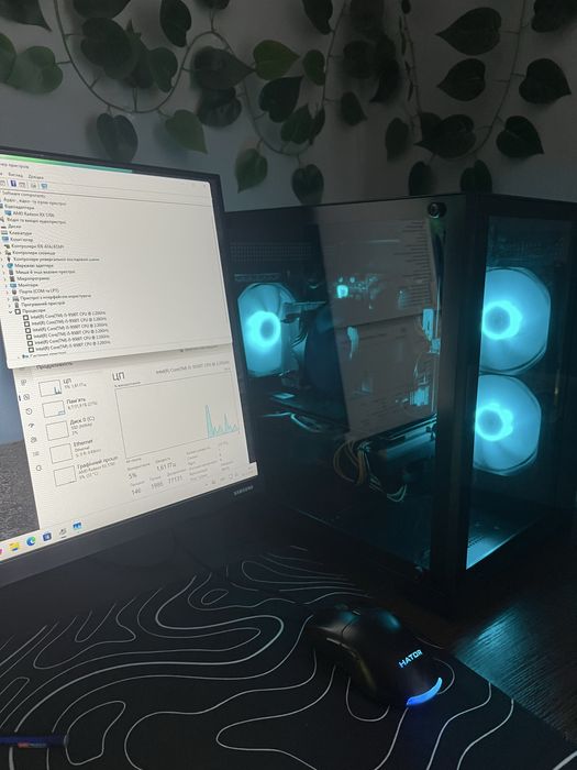 СРОЧНО Продам ігровий ПК проц і5 9500Т відеокарта rx5700 озу16гб ддр4