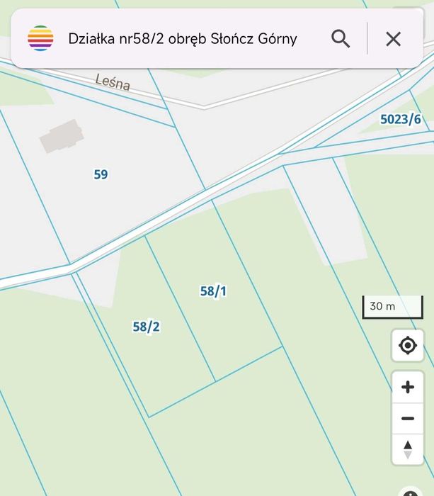 Sprzedam działkę leśną