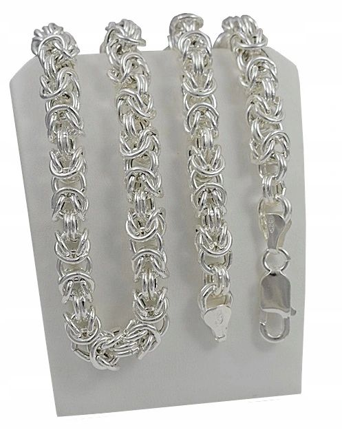 Srebrny Łańcuszek Splot Królewski 7,00 mm pr 925 Grawer Gratis