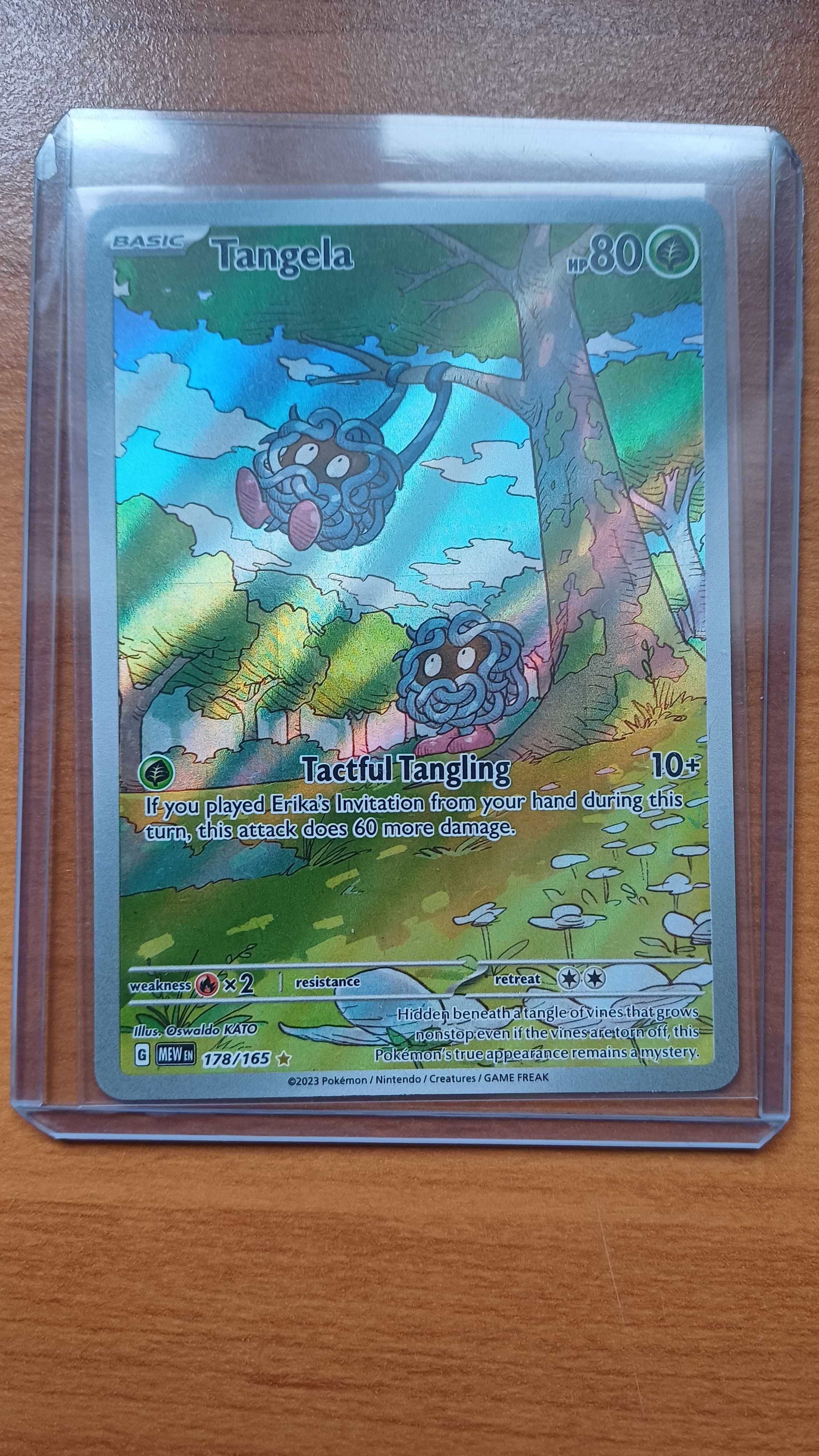 Pokemon TCG - Tangela [MEW 178/165] - Illustration Rare Near Mint