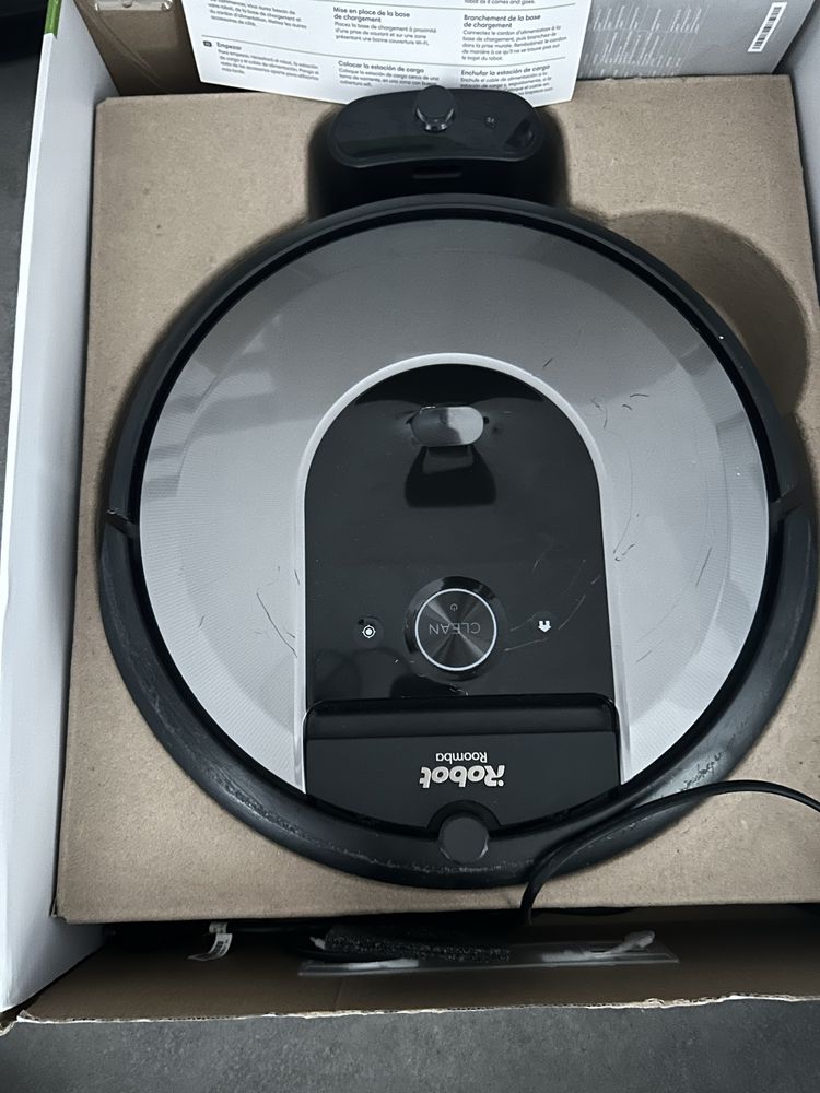 iRobot Roomba i7 szaro-czarny z ogranicznikiem / wirualna sciana