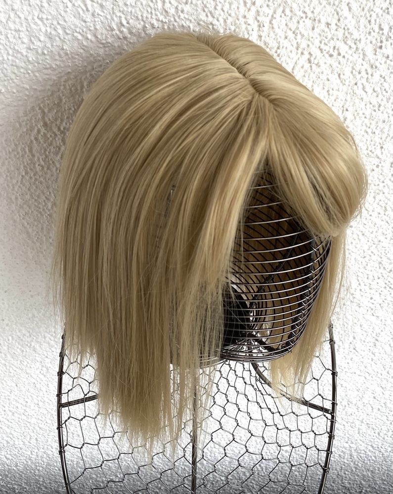 Włosy doczepiane, naturalny blond, topper, tupet ( 418 )