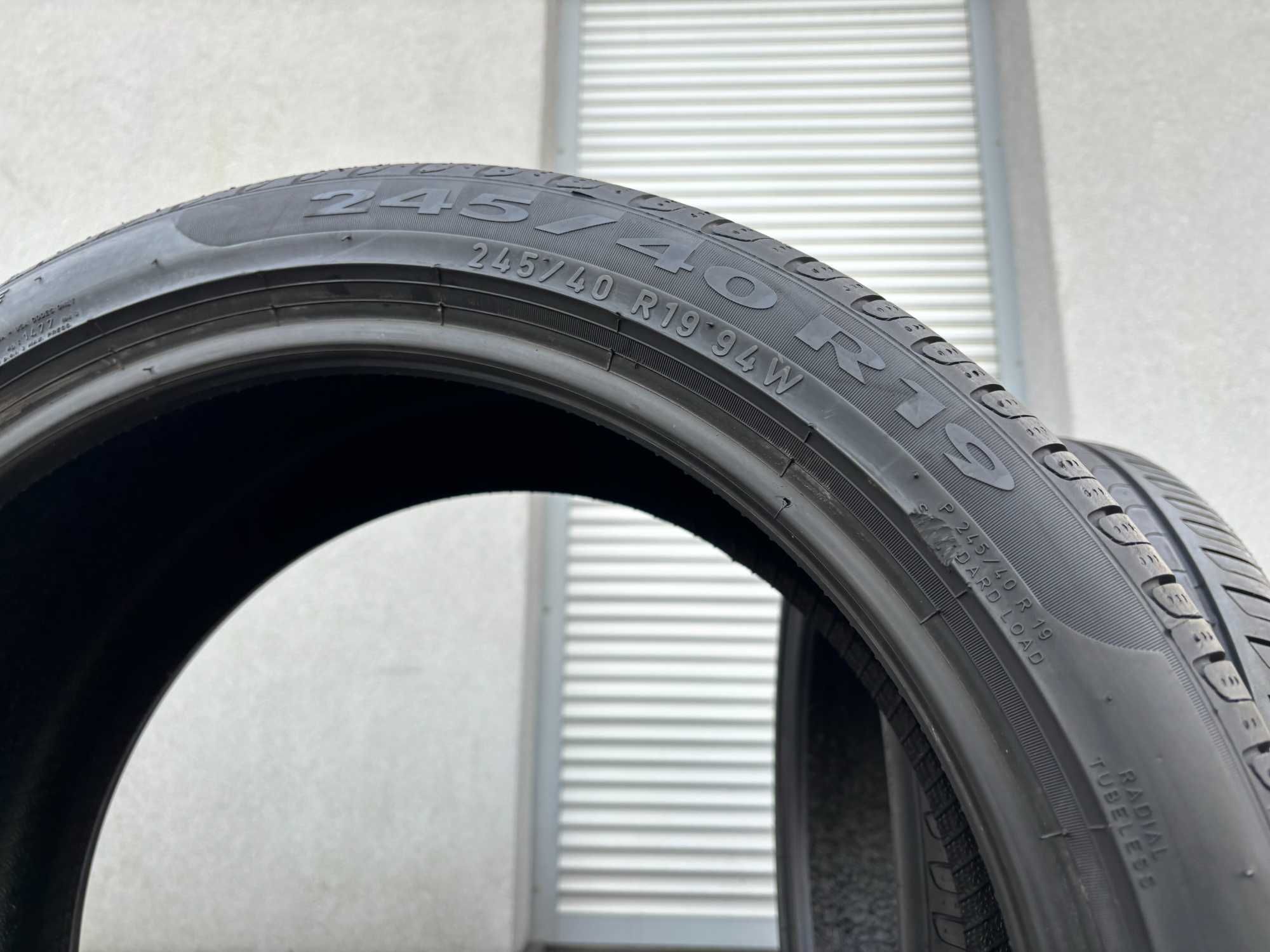 2szt letnie 245/40R19 Pirelli 7,6mm 2021r świetny stan! L2486 gwarancj