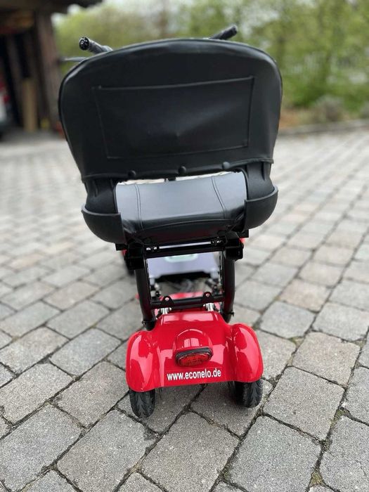 Skuter wózek inwalidzki elektryczny składany Econelo do 25km do AUTA