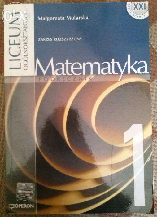 podręcznik matematyka 1 liceum Operon zakres rozszerzony